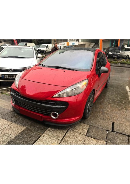 Peugeot 207 Uyumlu Evrensel Universal 3 Parça Cupra Kupra Ön Ek Tampon Dili Lip Esnek Karlık