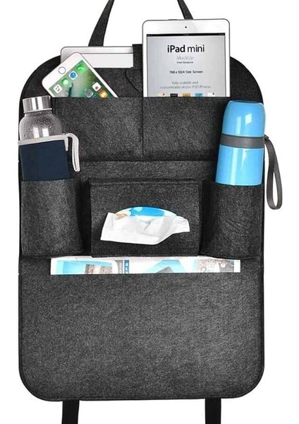 Araç Bagaj Düzenleyici 8 Cepli Organizer Araba Eşya Malzeme Düzenleme Oto Içi Aksesuar Düzenleme