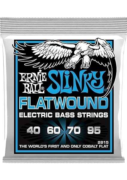 Ball Extra Slinky Flatwound Elektrik Bas Telleri, Ölçü 40-95 indirimleri