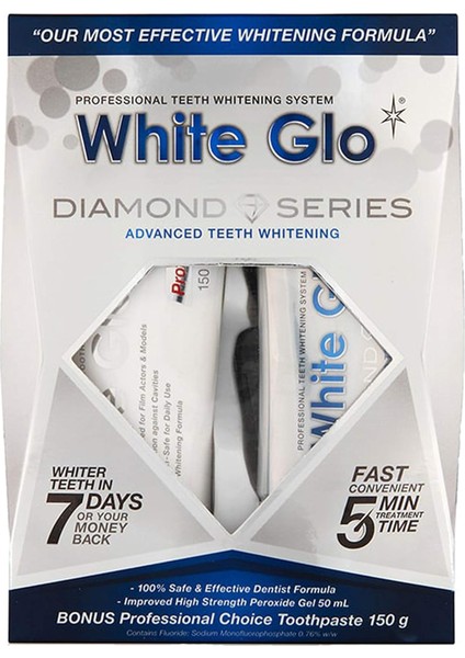 White Glo Profesyonel Diş Beyazlatma Seti , 150 gr