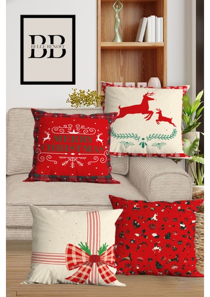 6’li Yılbaşı Desenli, Dikdörtgen, Çift Tarafı Dijital Baskı, Yastık Kılıfı,kırlent Kılıfı, Fermuarlı modelleri