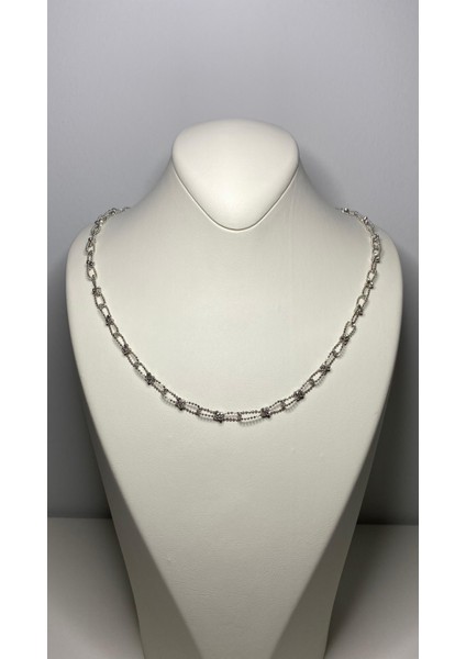 14 Ayar Beyaz Altın Dorikalı Ataş Kolye fiyatları