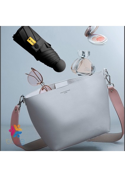 6 Telli Mini Cepboy Kapsullü Şemsiye -Siyah fırsatları