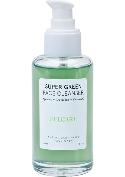 Pelcare Super Green Face Cleaner | Ispanak ve Yeşil Çay Içeren Yüz Yıkama JELI.(100 ml | 3.4 Oz) fiyatları
