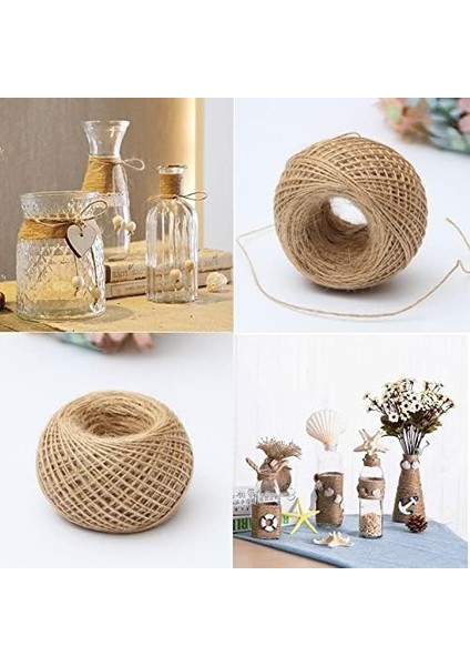 Ip 1 Adet 100 Metre Doğal Hasır Kırnap Çuval Kendir Ipi Süsleme Hoby El Işi modelleri