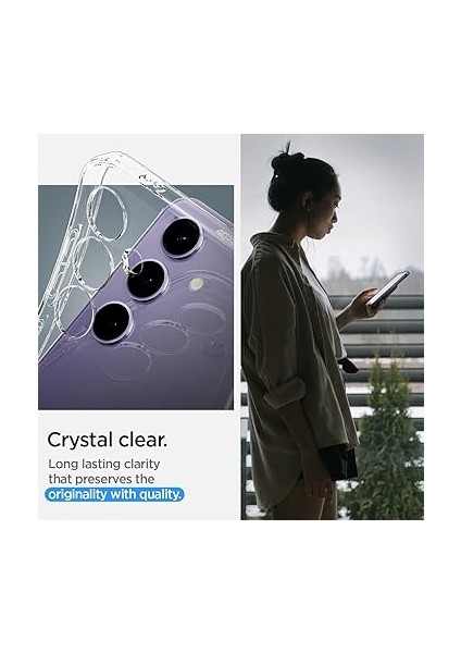 Galaxy S24 Kılıf Liquid Crystal 4 Tarafı Tam Koruma Crystal Clear - ACS07343 indirimleri