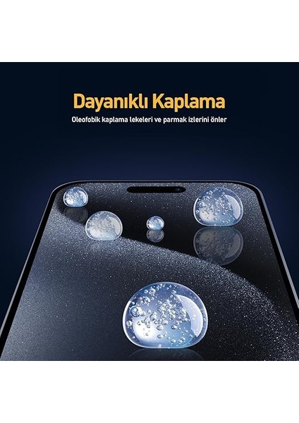 iPhone 15 Serisi ile Uyumlu 5d Easyfit 2 Adet Kolay Uygulama Aparatlı Ekran Koruyucu Temperli Cam, iPhone 15 Pro, Şeffaf indirimleri