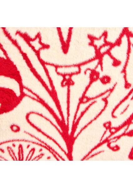 Soft Kurabiye Adam Pamuklu Tek Kişilik Battaniye - Kırmızı / Ekru - 150X200 cm fiyatları