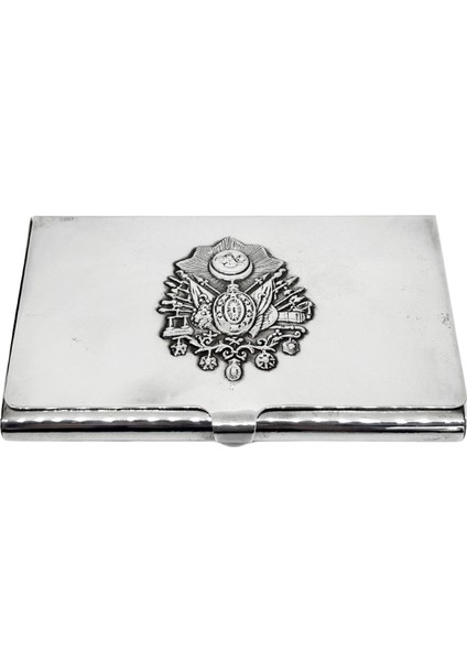 Osmanlı Bayrağı Motifli Gümüş Sigara Tabakası fiyatları