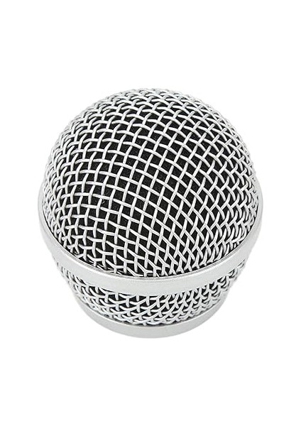 Mikrofon Izgarası Topu Kafa Dayanıklı Dahili Filtre Süngeri Mikrofon Izgarası Patlamaya Dayanıklı Rüzgar Geçirmez PG58 Için Yedek indirimleri