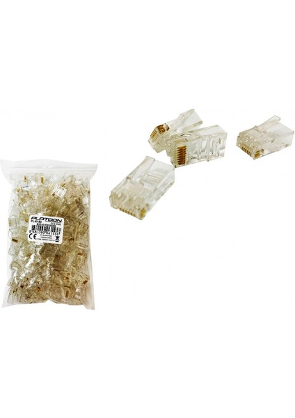 100 Parça Starndart Internet Ethernet Jack Jak PL-6153 (5324)
