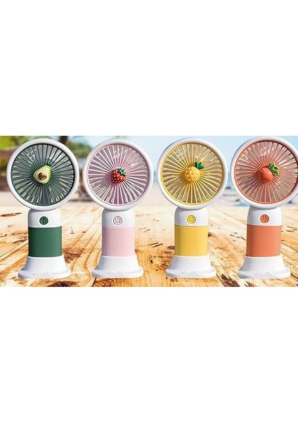 Mini El Fanı ve Masa Fanı Soğutucu Pervane Taşınabilir Şarj Edilebilir (Yeşil) modelleri