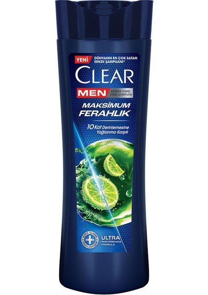 Men Kepeğe Karşı Etkili Şampuan Maksimum Ferahlık Yağlı Saç Derisi Için Limon Özlü 350 ml