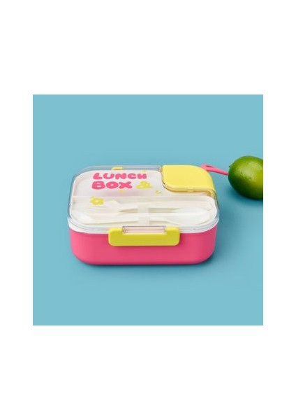 Lunch Box Yemek Kabı - Pembe / Sarı - 1,1 Lt fiyatları