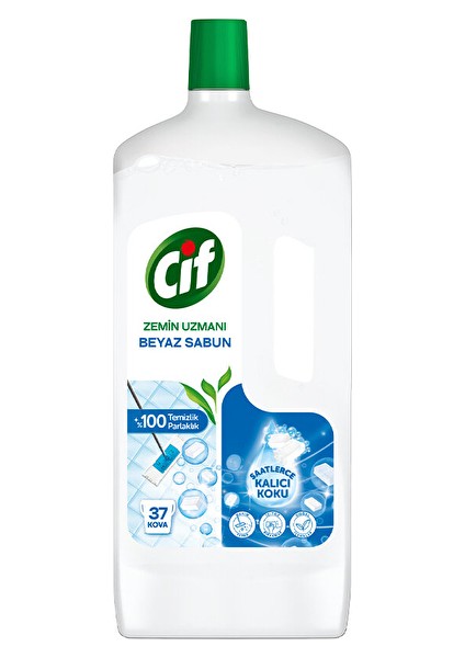 3 Adet Cif Konsatre Zemin Uzmanı Fayans Beyaz Sabun 1500 ml