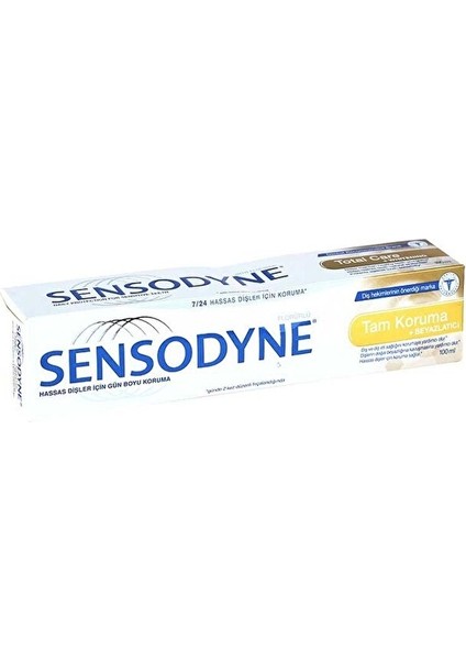 2 Adet Sensodyne Diş Macunu 75ML Tam Korumabeyazlatıcılı