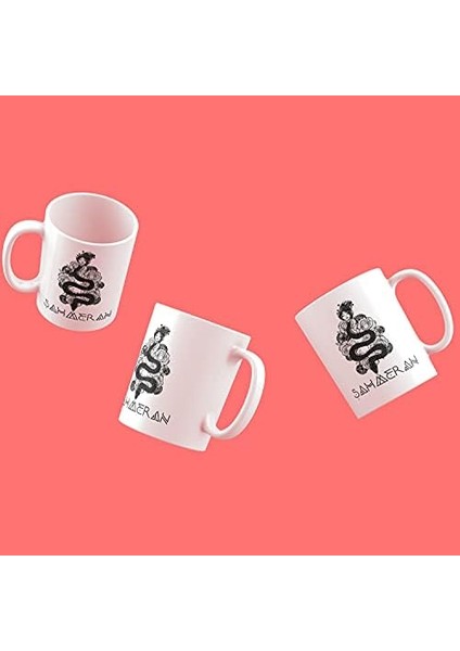 Tasarımlı Hediyelik Şahmeran Baskılı Kupa modelleri