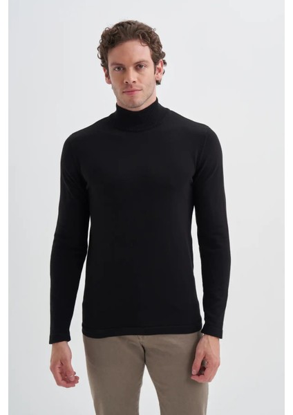 Slim Fit Viskon Karışımlı Premium Yarım Balıkçı KAZAK-30310 fiyatları