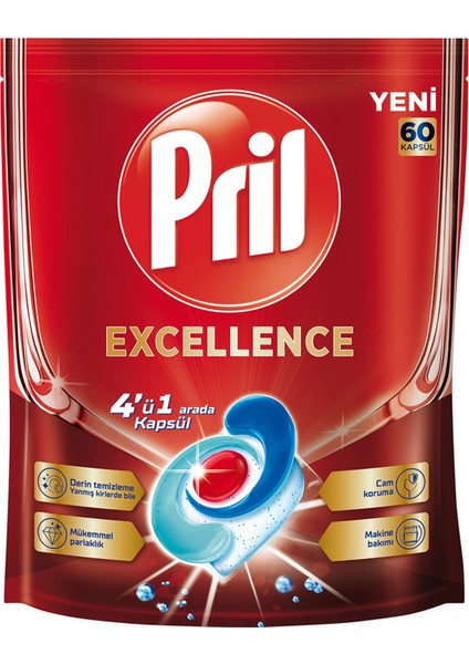 Excellence Bulaşık Kapsülü 60'lı 1.086 G 3 Adet