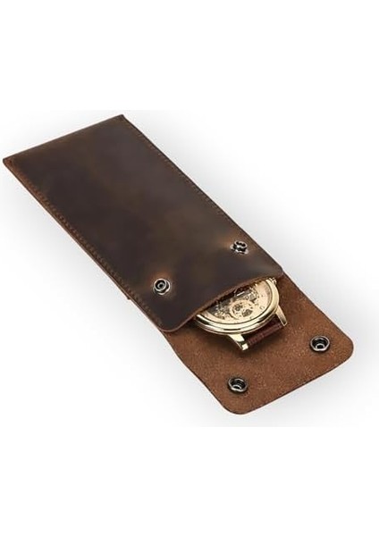 Camasta – Hakiki Deri Saat Kılıfı – El Yapımı Koruma ve Şıklık (Kahverengi) modelleri