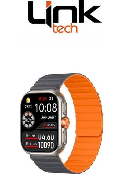 S105 Premium Lt Watch 49MM Süper Amoled IP68 Suya Dayanıklı Akıllı Saat (Kvk Türkiye Garantili)