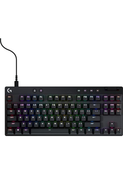 G Pro x Tkl Kablolu Rgb Aydınlatmalı Mekanik Ingilizce Q Oyun Klavyesi, Siyah