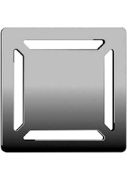 V- Kare 5606974 Duş Kanalı, Yandan Çıkışlı, 10X10 Cm, Dk 100 Kapak, Parlak Krom