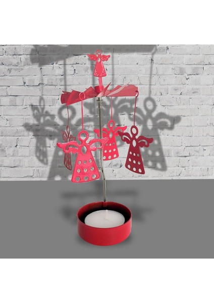 Ile Dönen Melek Mumluk Seti (Kırmızı)