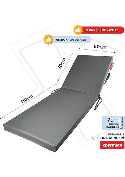 Fermuarlı Şezlong Minderi Su Geçirmez Kumaş Katlanır Şezlong Minder Katlanabilir Plaj Minder 60X180 modelleri