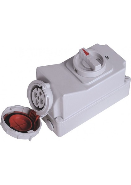 BC1-1504-7540 Interlock 90° Eğik Duvar Priz 4/16 A