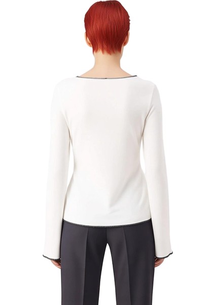 Kadın Tam Düğmeli Nakışlı Ispanyol Kol Bluz Bisiklet Yaka Fitted Kesim ve Viskon Ribana Kaliteli modelleri