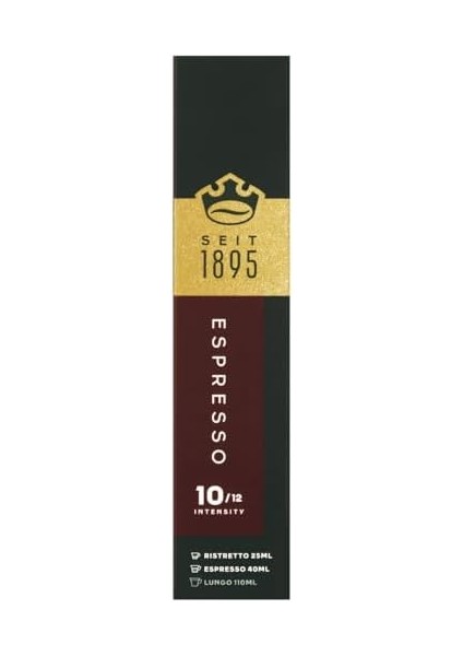 Jacobs - Espresso 10 Intenso - Yüksek Yoğunluk - Güçlü ve Yoğun - Espresso Kapsülleri - 10 Alüminyum Kapsül modelleri