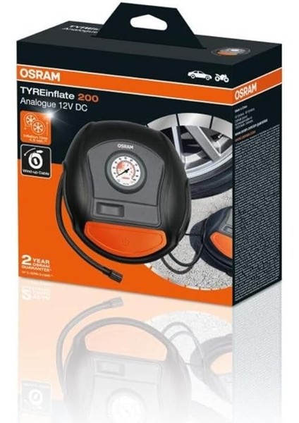 12V Lastik Şişirme Hava Kompresörü 120W (0-100 Psı / 0-6.9 Bar / 4.5 Dk) (Analog) modelleri