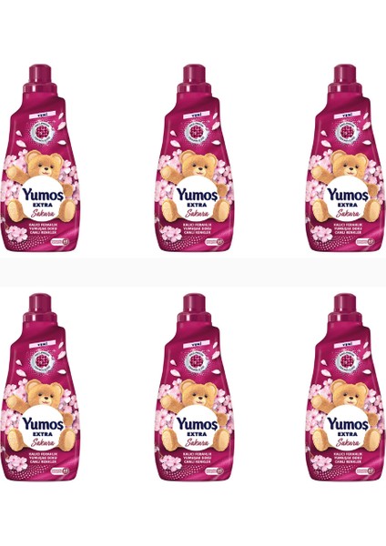 Ekstra Konsantre Yumuşatıcı Sakura 60 Yıkama 1440 M x 6 Adet