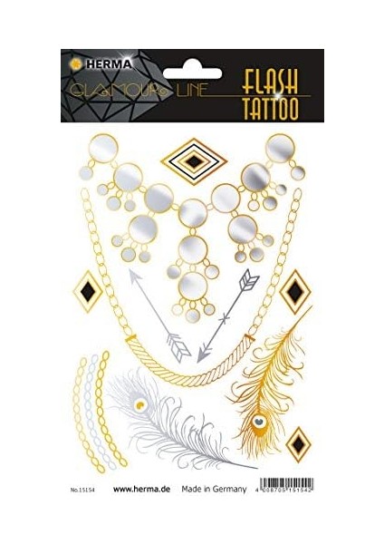 Herma Glamour Line Flash Tattoo Elmas