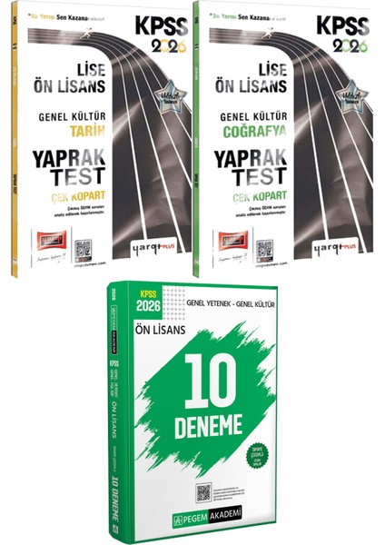 2026 Kpss Lise Ön Lisans Tarih Coğrafya Çek Kopart Yaprak Test - 2026 Kpss Ön Lisans Çözümlü 10 Deneme