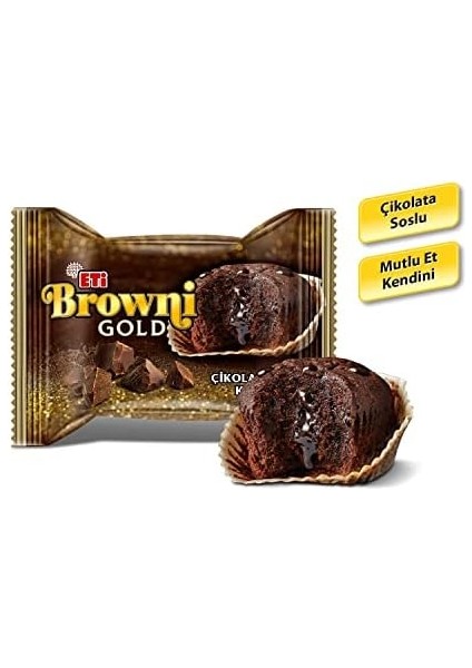 Eti Browni Gold Çikolata Soslu Kek 45 G x 24 Adet