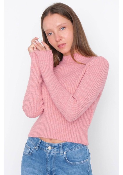 Fitilli Dik Yaka Triko Kazak K3303-B6