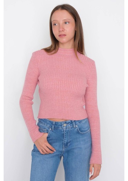 Fitilli Dik Yaka Triko Kazak K3303-B6 fiyatları