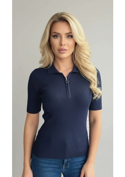 Kadın Kısa Kollu Triko Bluz modelleri