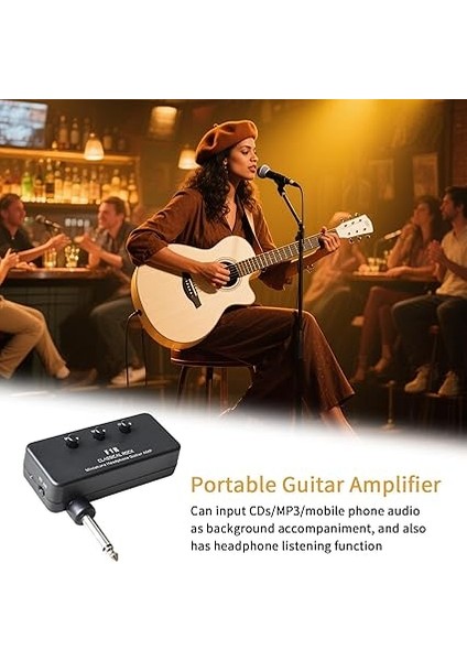 Gitar Amfi | Akustik Gitar Hoparlörü - Bas Amfi Taşınabilir Enstrüman Hoparlörü Yeni Başlayanlar Yetişkinler Iç Mekan Pratiği Küçük Sahne fiyatları