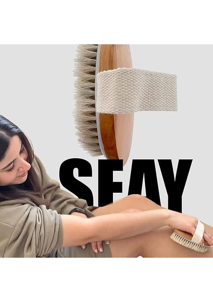 Doğal At Kılı FIRÇASI%100 At Kılı Selülit Fırçası Saklama Keseli fırsatları