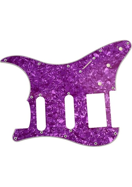 Elektro Gitar Pickguard, Pvc Plastik Scratch Kurulu Ön Plaka Kapağı, Sarı Inci Renk, GSSH64, Enstrüman Accories
