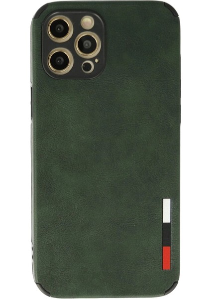 iPhone 12 Pro Max Kılıf Loop Deri Silikon - YEŞIL-(5796) - N049J790-M58049