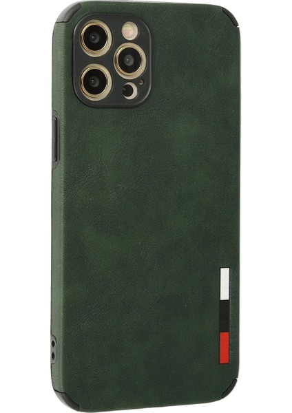 iPhone 12 Pro Max Kılıf Loop Deri Silikon - YEŞIL-(5796) - N049J790-M58049 modelleri