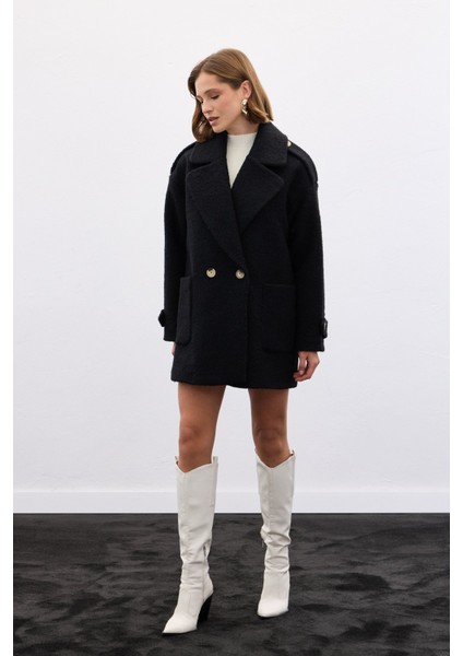 Buklet Kısa Kaban - Siyah modelleri