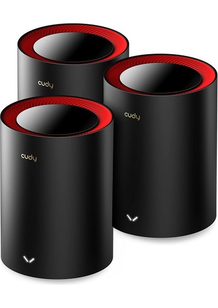 AX3000 2,5g Wi-Fi 6 Mesh Sistemi Wi-Fi 6, 2,5 G Wan, Backhaul Ethernet, 1gig+ Internet, Wireguard, Openvpn, Zerotier, Cloudflare, Ddns, 2023 Yayın M3000 3-Pack