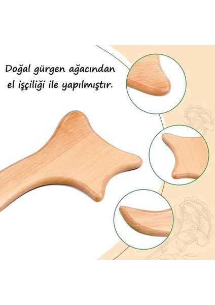 Selülit Giderici, Akapunktur, Lenf Drenaj Masajı,% 100 Doğal El Yapımı, Ahşap Masaj Aleti fiyatları