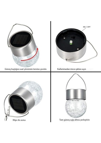 Solar Bahçe Lambası, Kırık Cam Desenli Kristal Top, Sarı Işık, 200 Mah, Güneş Enerjisi Ile Şarj Olur, Bahçe, Ev, Etkinlik Dekorasyon, IP44 Suya Dayanıklı, 042 (3 Adet) modelleri