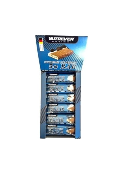 Nutrever Xtreme Protein Bar - Cookies & Cream, 24 Porsiyon (50 Gr*24)